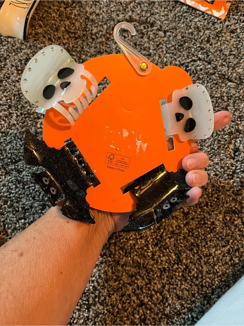 Piper K Halloween hair clips